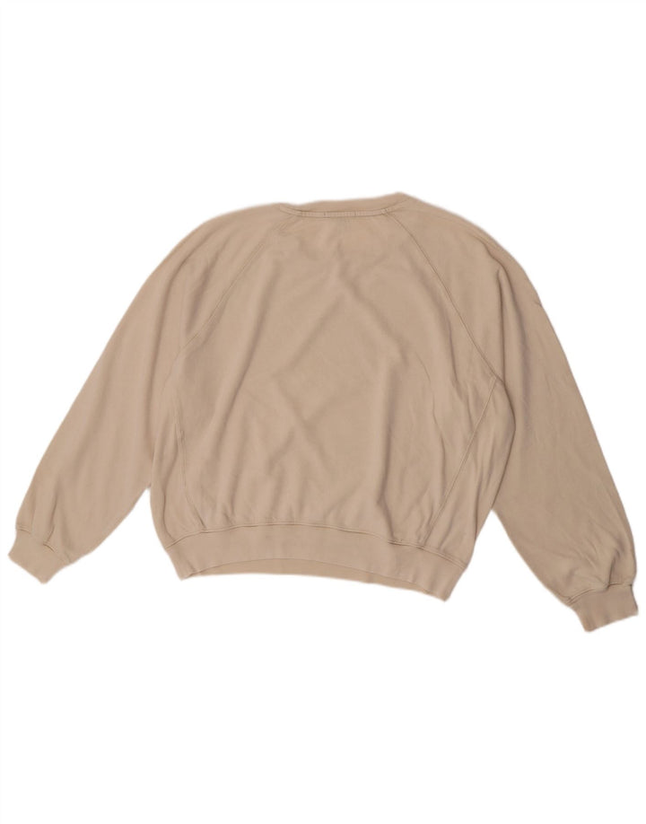 J. Crew - Sudadera corta de gran tamaño para mujer, talla 10, color blanco roto
