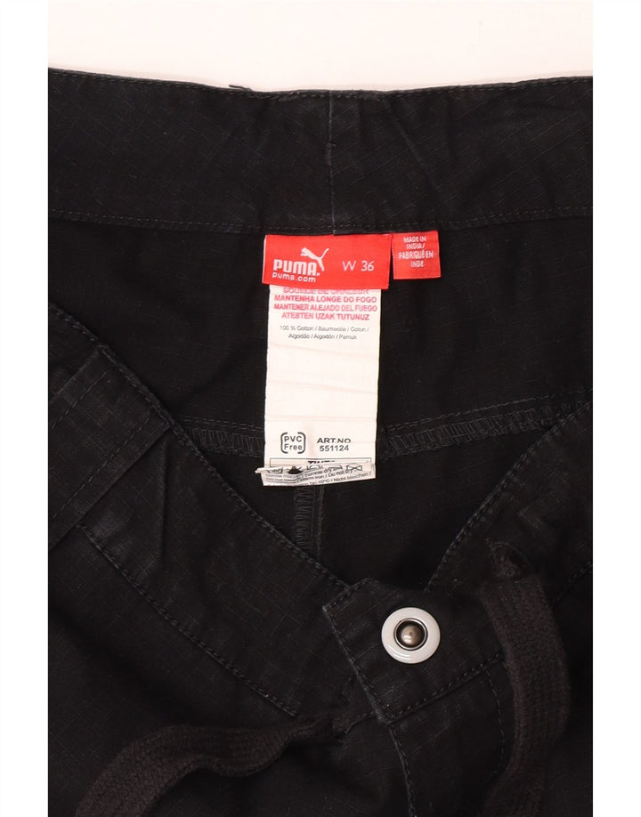 Puma Pantalones cortos cargo para hombre W36 Algodón negro grande