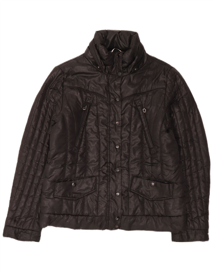 Tommy Hilfiger Chaqueta acolchada para mujer UK 46 Grande Poliéster negro