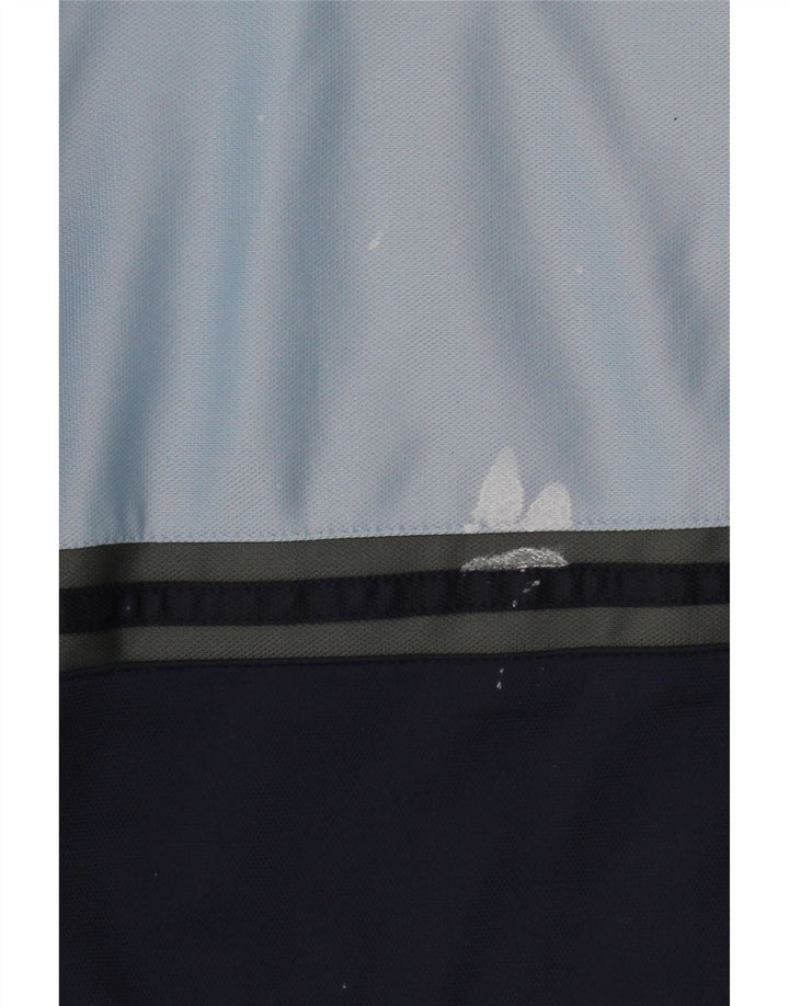 Asics Hombre Chándal Top Chaqueta Grande Azul Marino Colorblock Poliéster