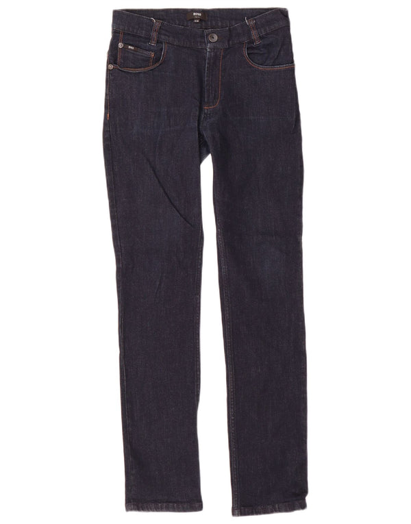 Hugo Boss Vaqueros Slim para Niños 11-12 Años XS W26 L29 Azul Marino Algodón