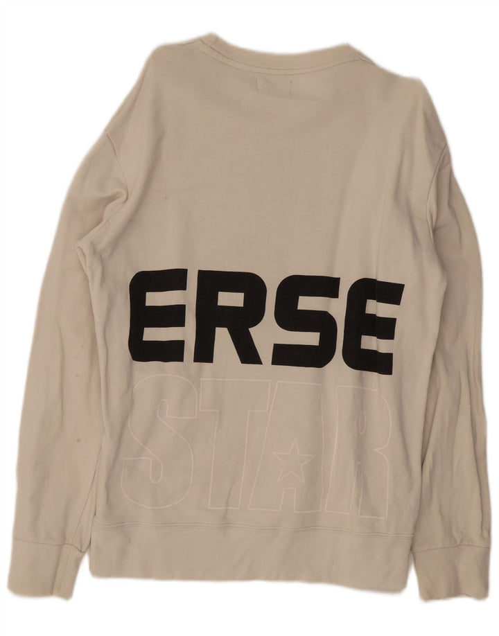 Converse Hombre Sudadera Gráfica Jersey De Algodón Beige Medio