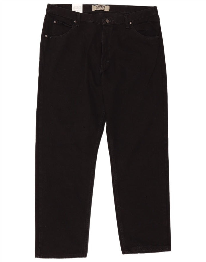 WRANGLER Vaqueros rectos para hombre W38 L30 Algodón negro