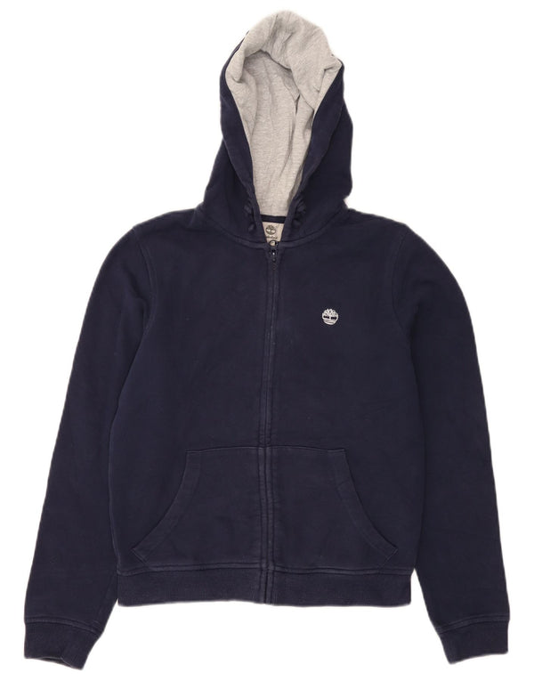 TIMBERLAND Sudadera con capucha y cremallera para niño 11-12 años XS Azul marino Algodón