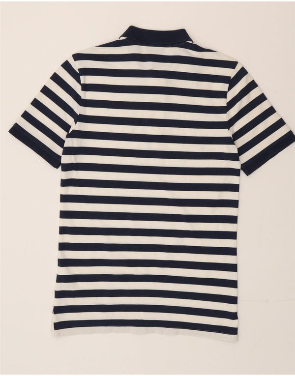 Nike Polo para hombre pequeño de algodón a rayas azul marino