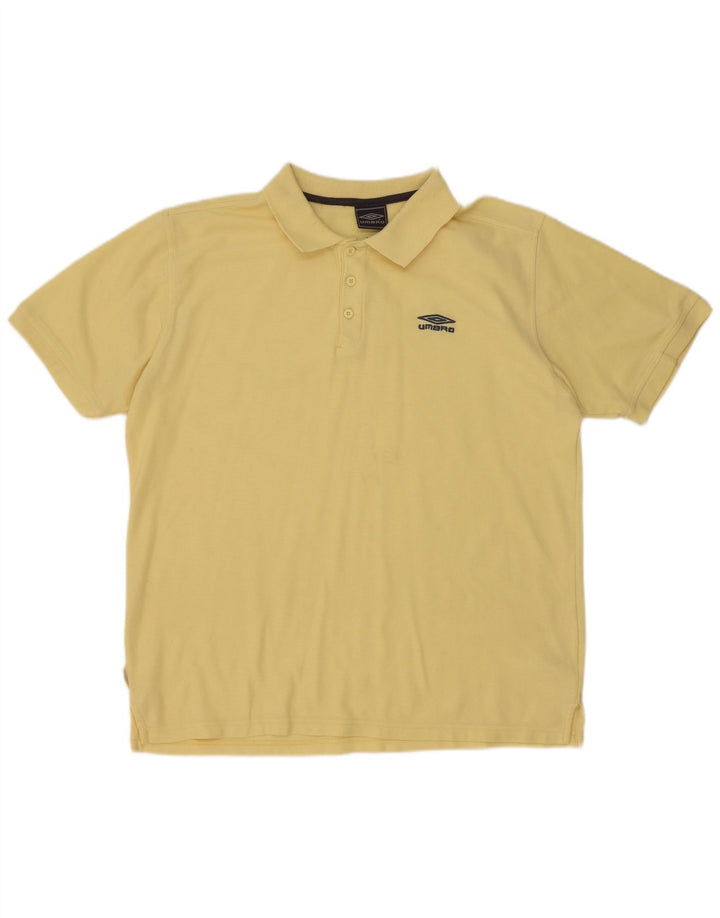 Polo Umbro Hombre XL Poliéster Amarillo