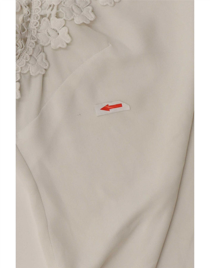 Blusa Lipsy para mujer Top UK 46 Large Poliéster blanco
