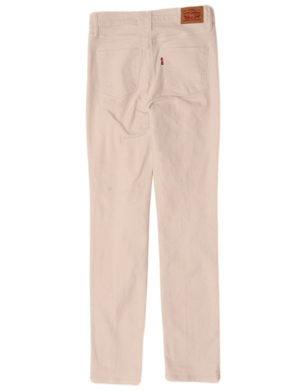 Levi's Vaqueros Slim Adelgazantes Mujer W28 L31 Algodón Blanco