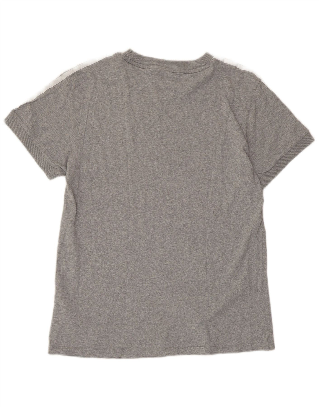 ADIDAS Camiseta extragrande para mujer Top UK 10 Small Grey Cotton