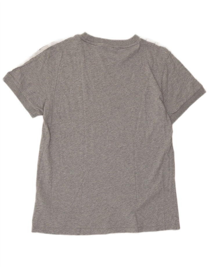 ADIDAS Camiseta extragrande para mujer Top UK 10 Small Grey Cotton