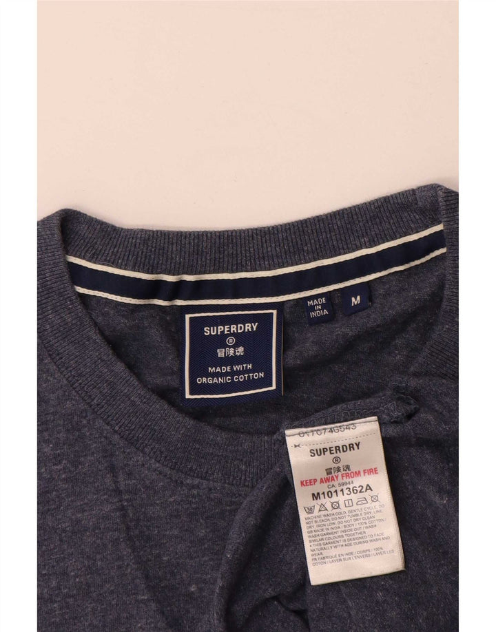 Camiseta Superdry Hombre Top Medium Azul Marino Algodón