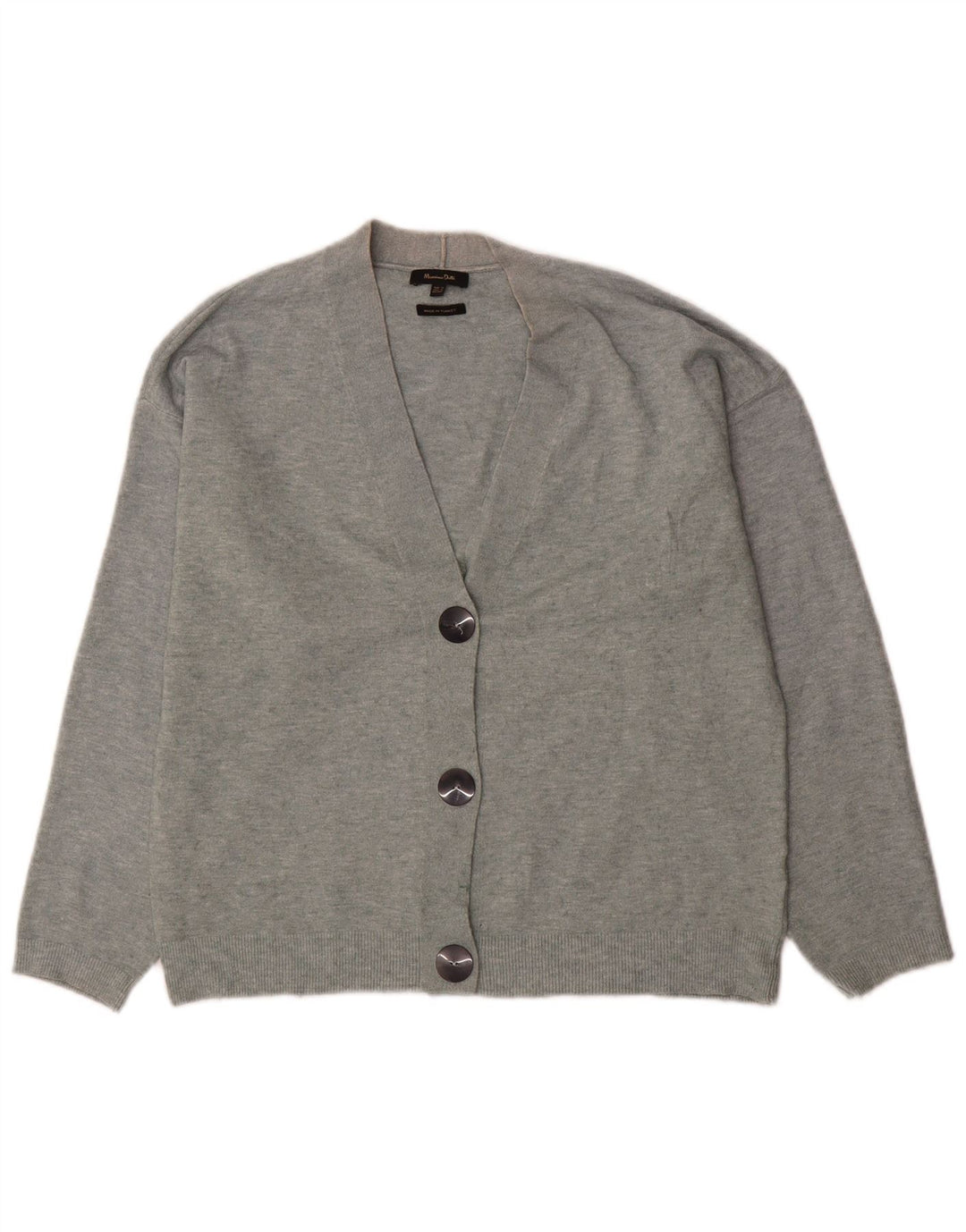 Massimo Dutti Cárdigan Extragrande para Mujer UK 6 XS Gris