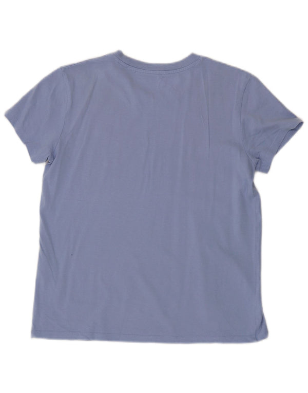 Levi's Camiseta para mujer Top UK 10 Small Blue Cotton