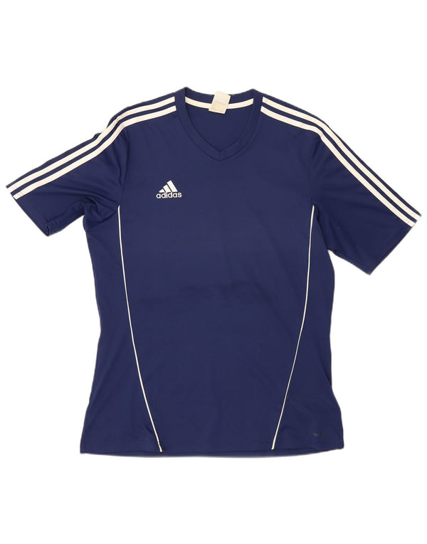 Adidas Hombre Camiseta Top Grande Azul Marino Poliéster