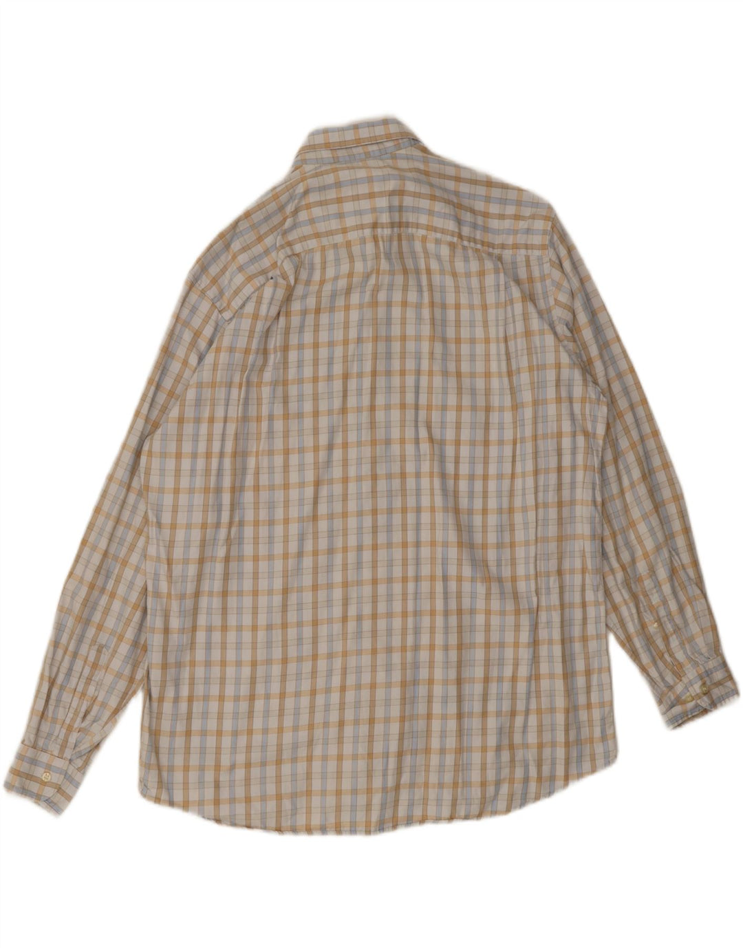 Camisa Lacoste Hombre Talla 44 XL Cuadros Blanco Roto