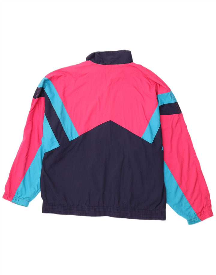 LEOPARD Chaqueta superior de chándal para hombre XL Azul marino Colorblock Poliéster