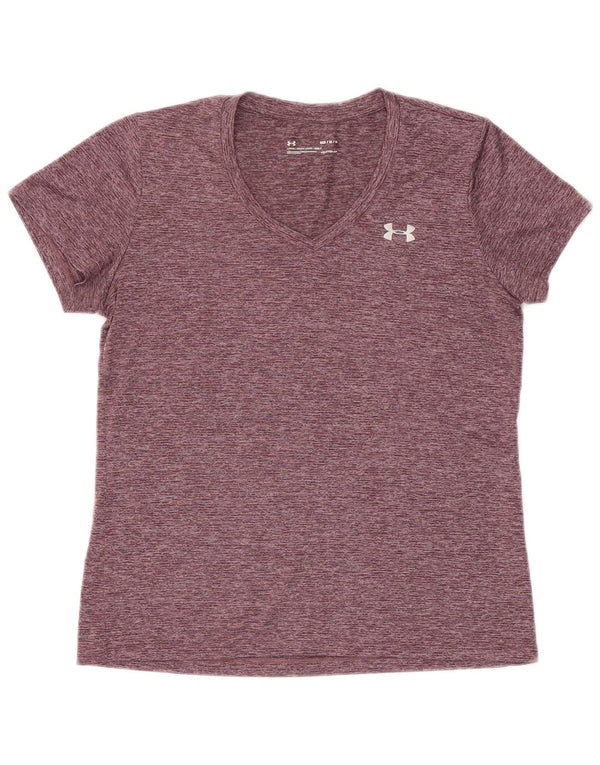 Under Armour Camiseta Heat Gear para mujer UK 40 Medium Borgoña moteada