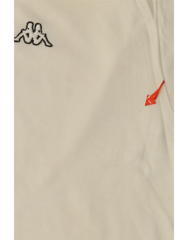 Polo Kappa Hombre Algodón Blanco Mediano