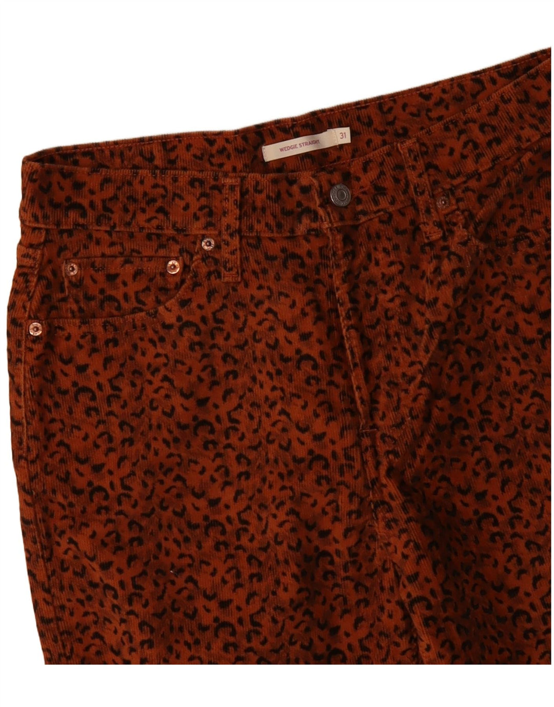 Pantalón recto de pana para mujer W31 L28