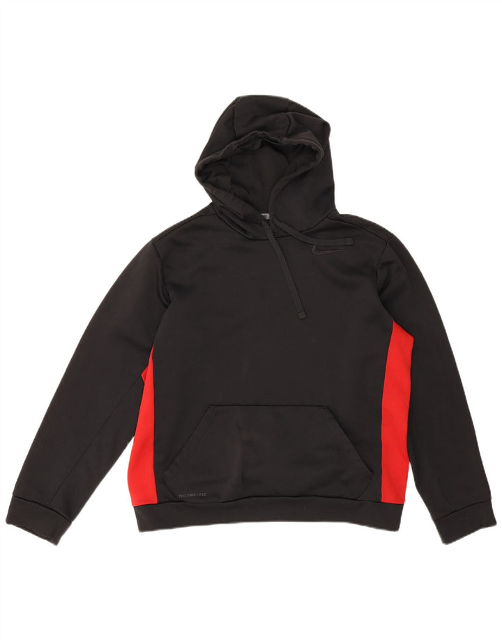 Nike Jersey con capucha para mujer UK 44 Mediano Negro Colorblock Poliéster