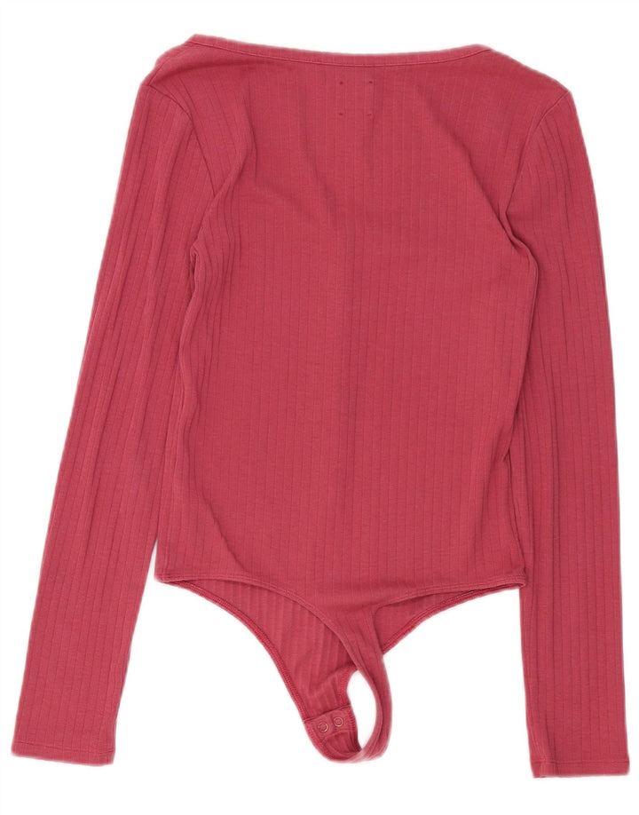 Gap Body de manga larga para mujer UK 40 Small Pink Cotton