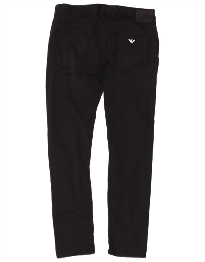 Armani Mens Slim Jeans W36 L32 Azul Marino Algodón