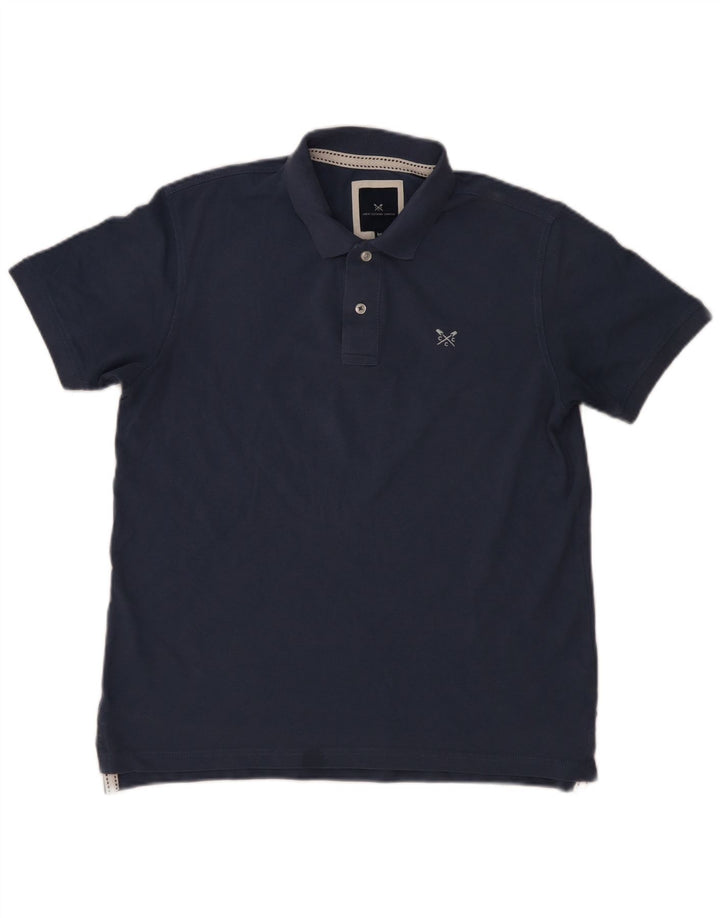 Crew Clothing Polo para hombre Algodón azul marino mediano