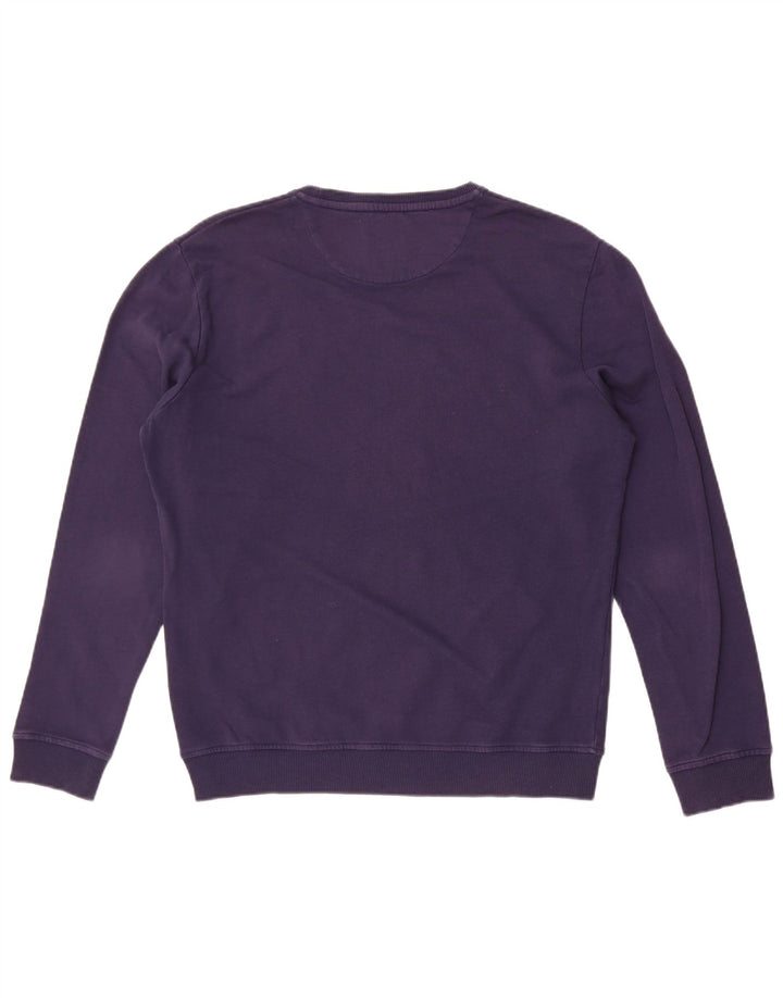 Lyle & Scott - Sudadera gráfica para hombre, jersey grande, algodón azul marino