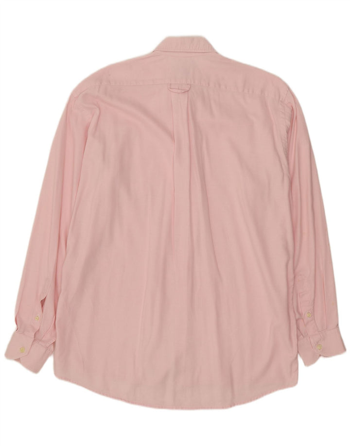Camisa LACOSTE para hombre talla 40 algodón rosa medio
