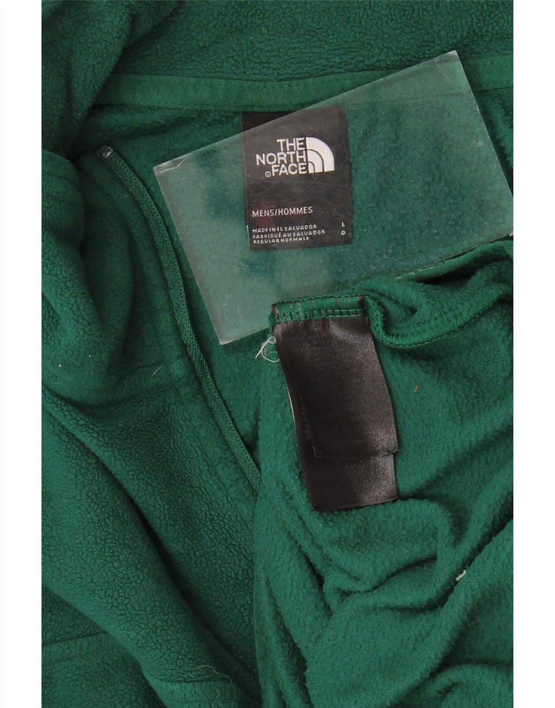 THE NORTH FACE Jersey de forro polar con cuello y cremallera para hombre Poliéster verde grande
