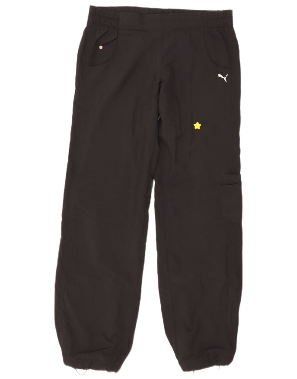 Puma Mujer Joggers Cargo Pantalones UK 12 Medium W32 L33 Poliéster Negro