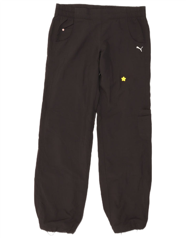 Puma Mujer Joggers Cargo Pantalones UK 12 Medium W32 L33 Poliéster Negro