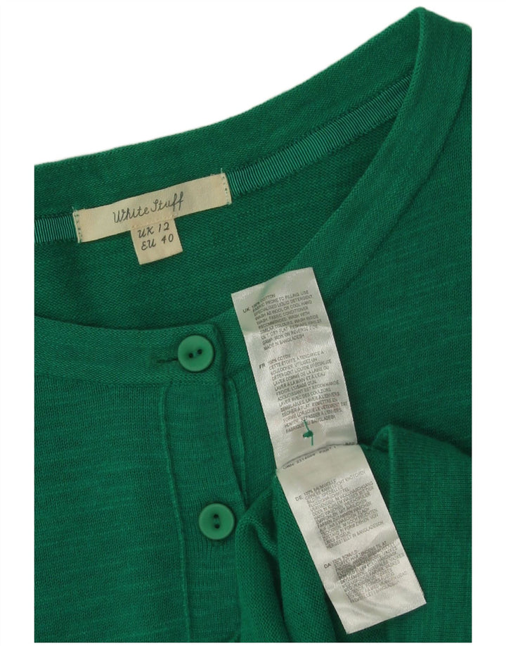 Cárdigan para mujer de White Stuff, talla 48, algodón verde medio