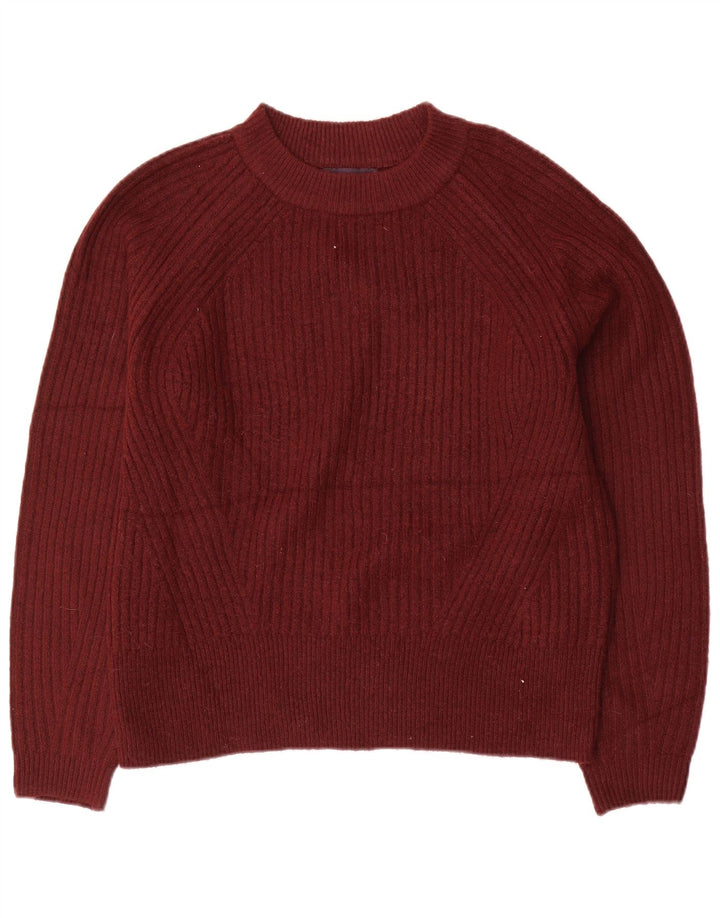 Marks & Spencer - Jersey de cuello redondo para mujer, talla 40, tamaño mediano, color burdeos