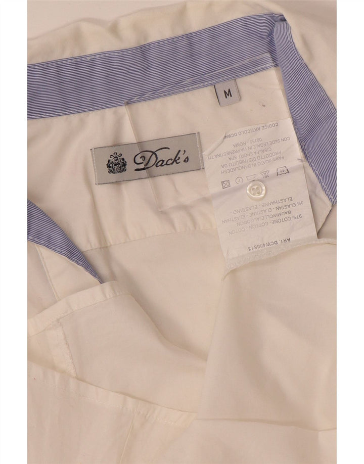 Dack's Camisa para mujer Reino Unido 12 Algodón blanco mediano