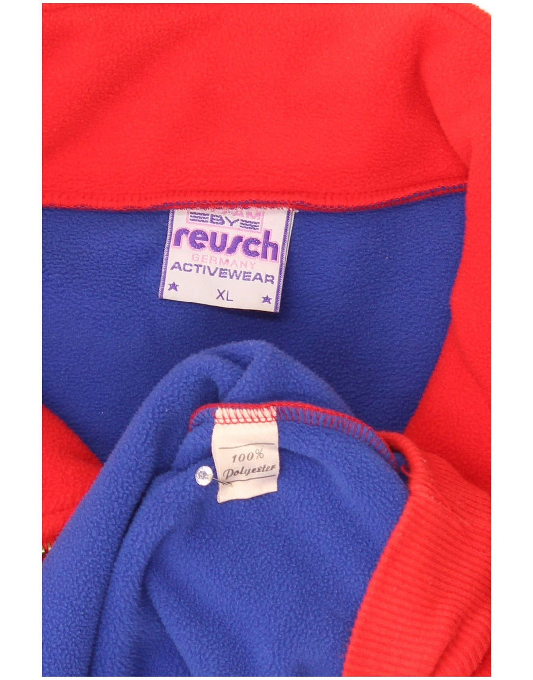 Reusch Jersey De Forro Polar Con Cremallera Y Cuello Para Hombre XL Poliéster Rojo