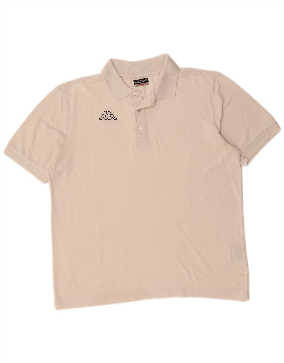 Polo Kappa Hombre Algodón Blanco Mediano