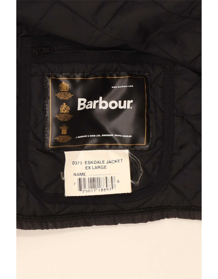 Barbour Chaqueta acolchada para hombre UK 42 XL Poliéster negro