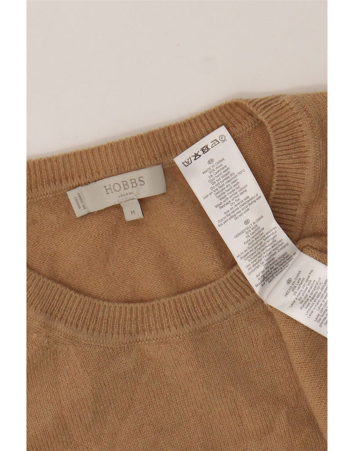 Hobbs Suéter Corto con Cuello Redondo para Mujer UK 12 Lana Beige Mediana