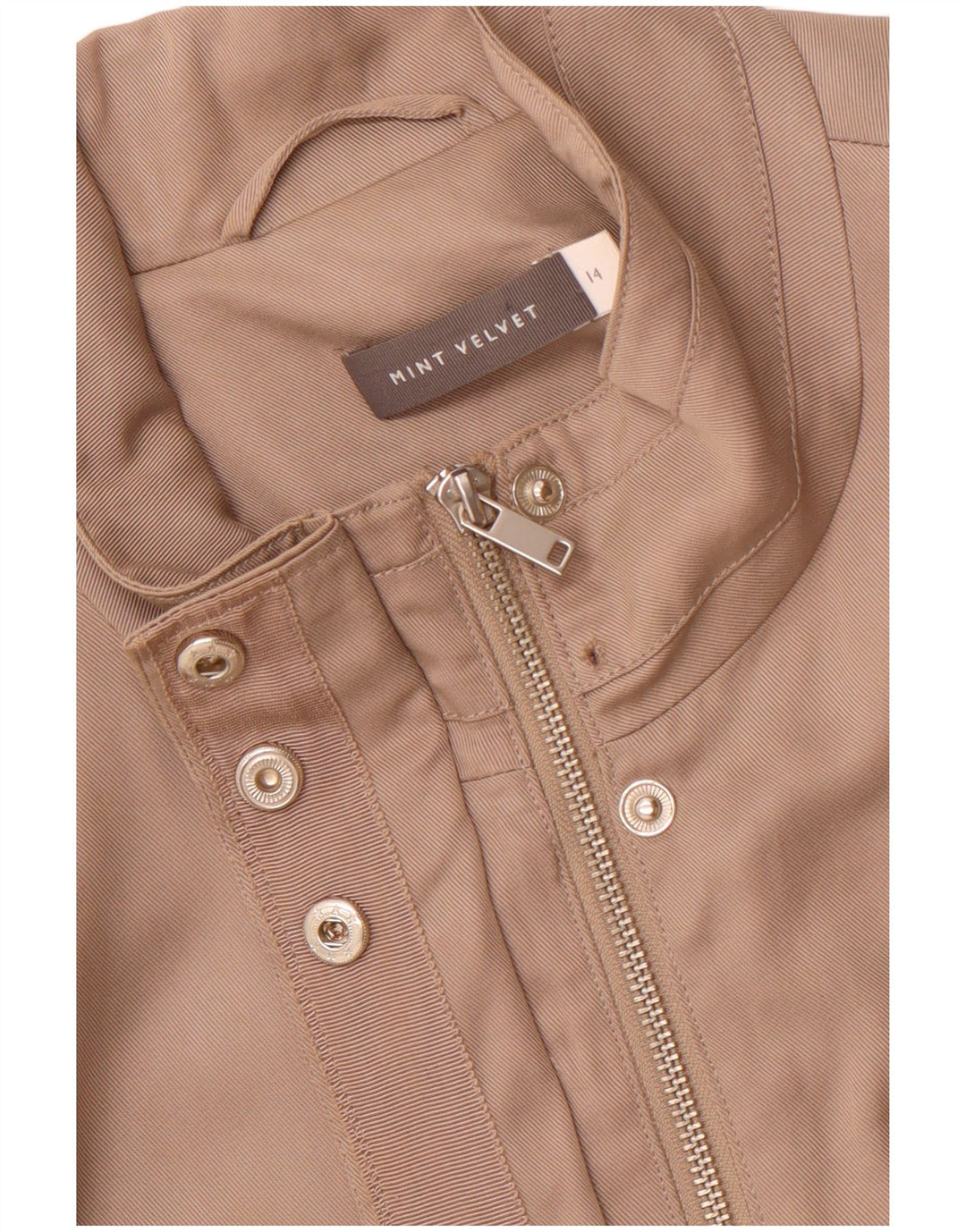 MINT VELVET Chaqueta utilitaria para mujer UK 44 Lyocell marrón medio