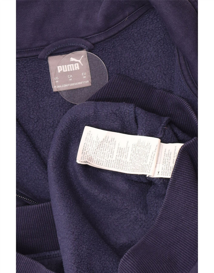 Puma Hombre Chándal Top Chaqueta Mediana Azul Marino Algodón