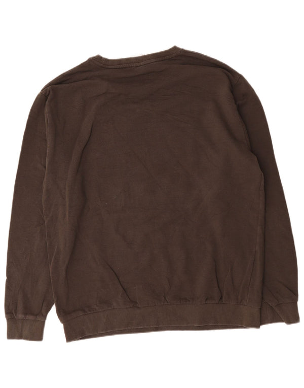 Zara Hombre Sudadera Gráfica Jumper XL Marrón Algodón