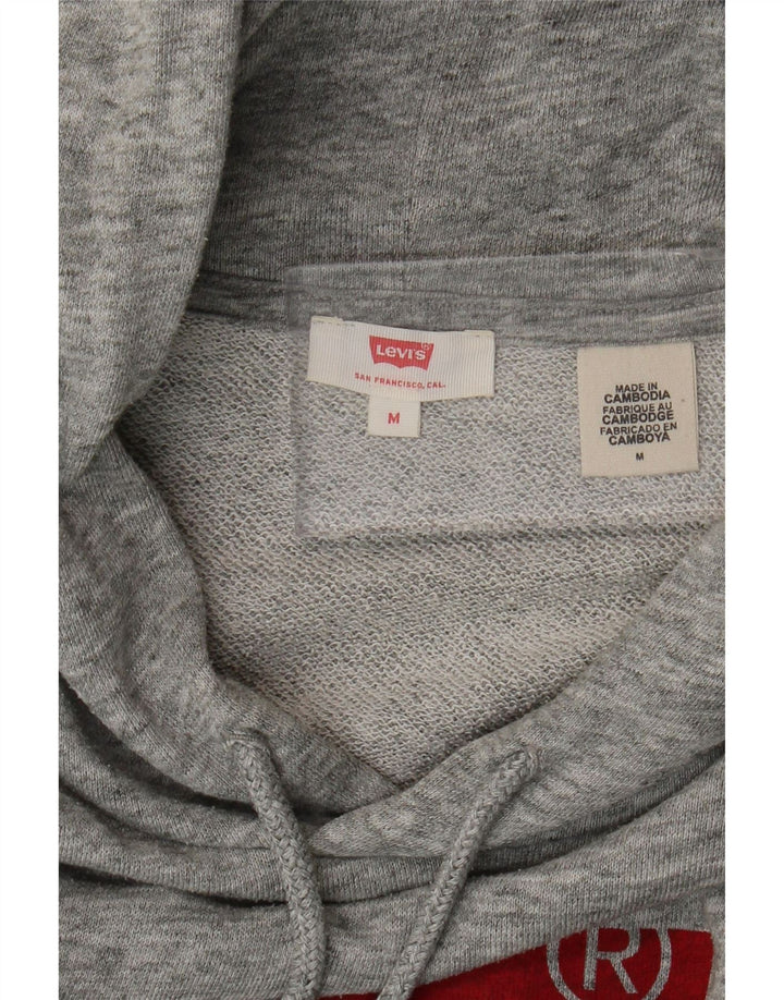 Levi's Jersey con capucha gráfica para mujer Reino Unido 44 Gris medio moteado