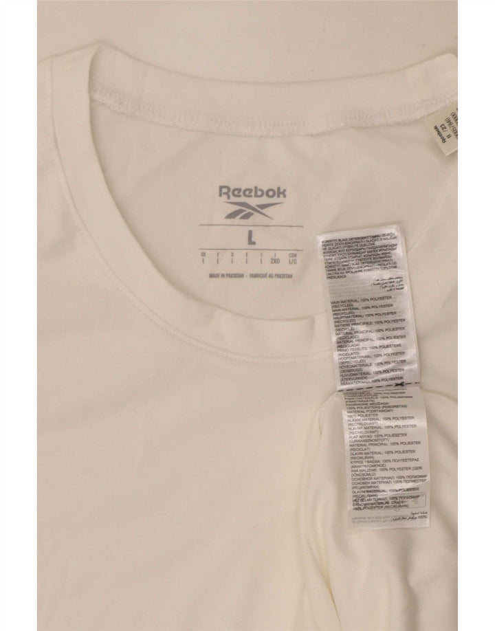 Camiseta Reebok Hombre Top Grande Poliéster Blanco