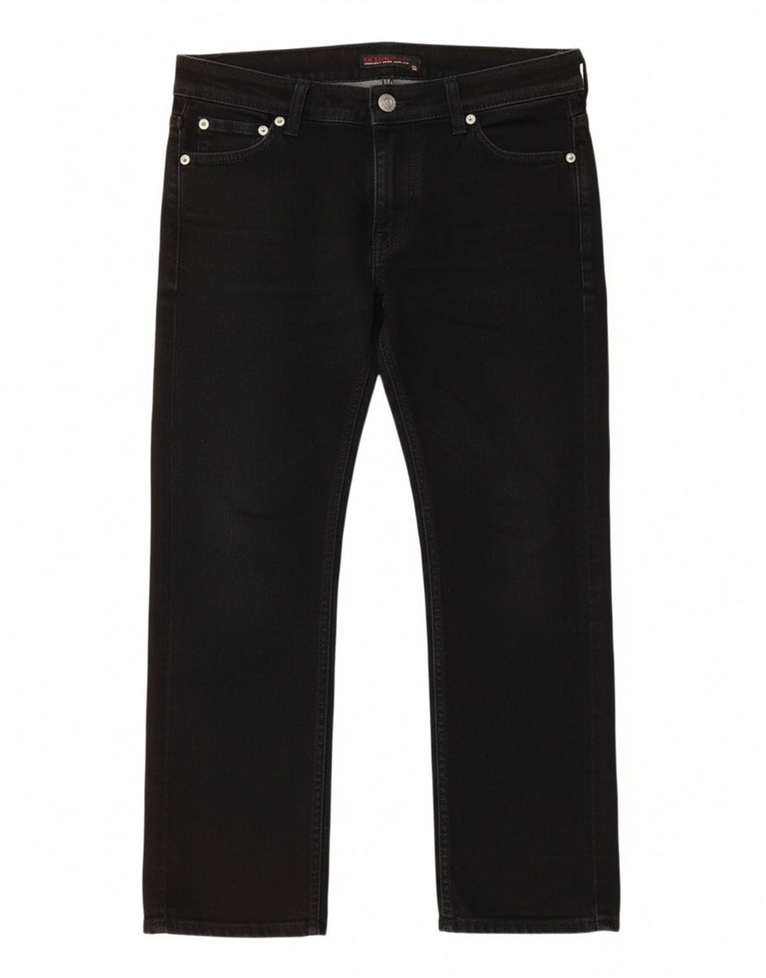 Vaqueros Guess Mujer Cropped W28 L23 Algodón Negro