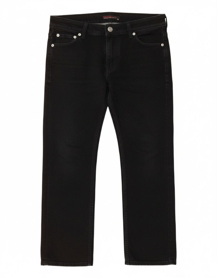 Vaqueros Guess Mujer Cropped W28 L23 Algodón Negro