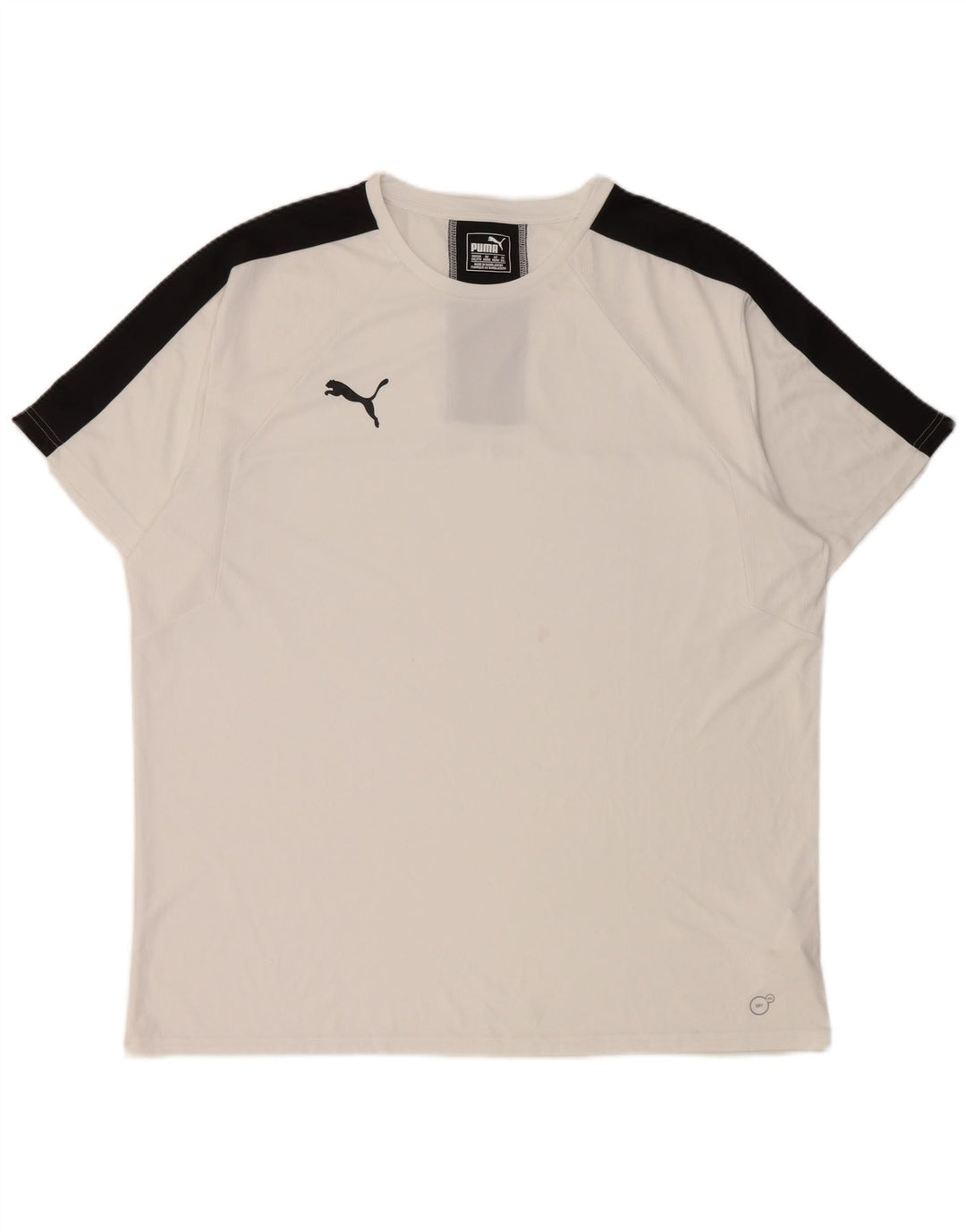 PUMA Camiseta para hombre Top 2XL Blanco Colorblock Poliéster