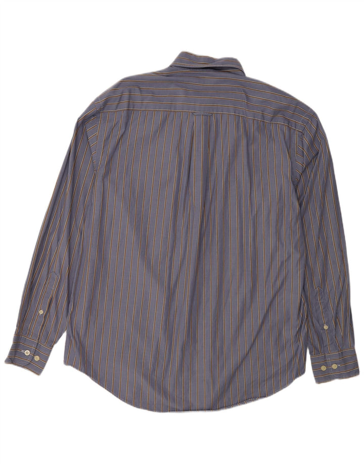 Camisa Nautica Hombre Algodón Rayas Azul Medio