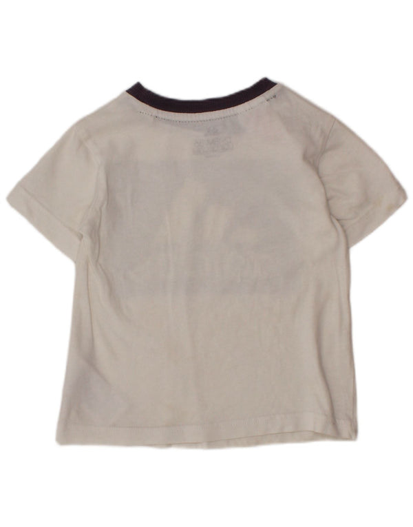 ADIDAS Camiseta gráfica para bebés niños 12-18 meses Blanco Colorblock Algodón