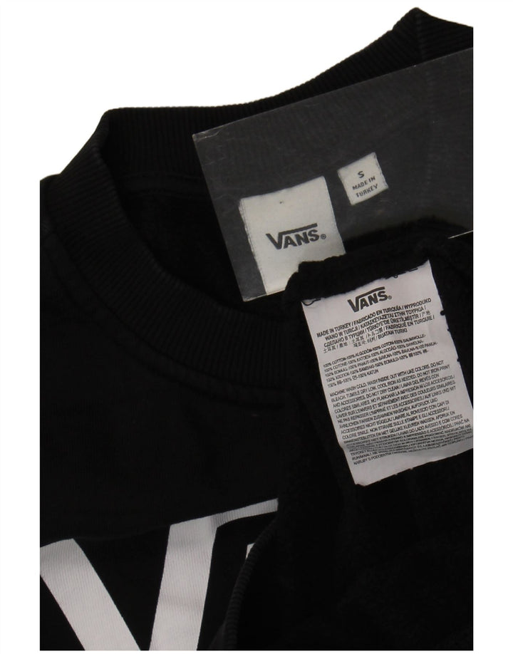 Vans Sudadera gráfica para mujer Jumper UK 10 Small Black Cotton